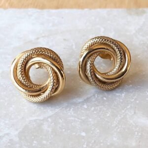 Tri-Circle Twist Infinity Earring For Women/Girls