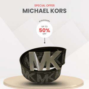 Premium Michael Kors Silver Stone Belt for Men's