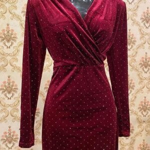 Red Party Dress for Women Free Size