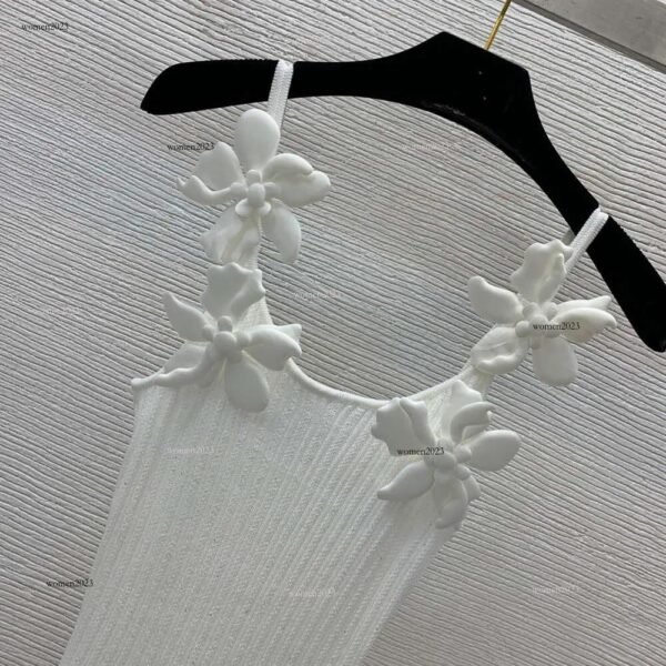 Elegant White Short Dress For Women - Image 4